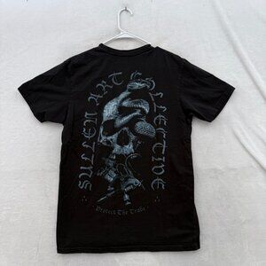 Sullen Art Collection T Shirt Mens M Black Skull Cobra Biker Tattoo